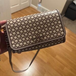 Kate Spade Cream and Brown Crossbody Bag